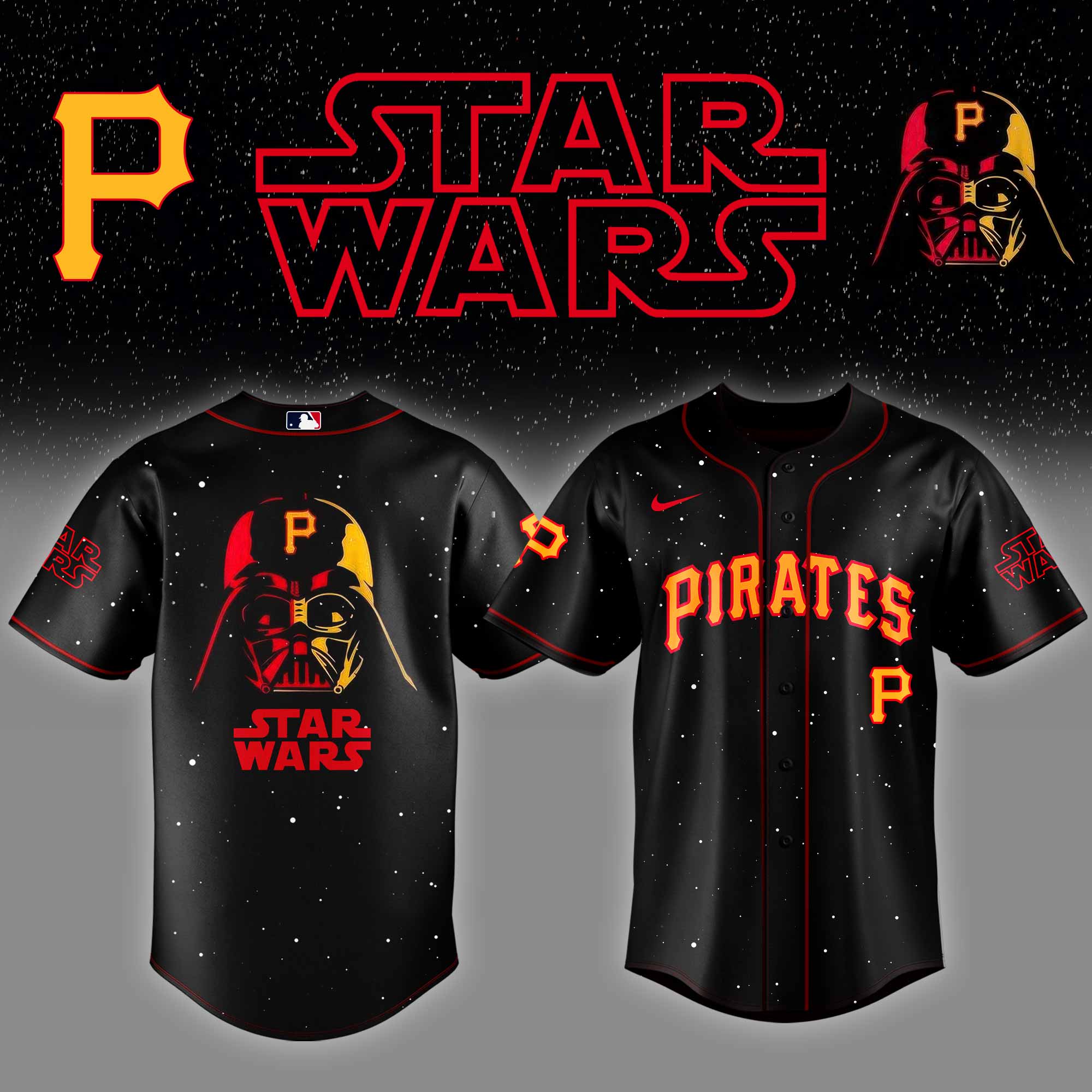 Pittsburgh Pirates X Star Wars Night Custom Baseball Jersey