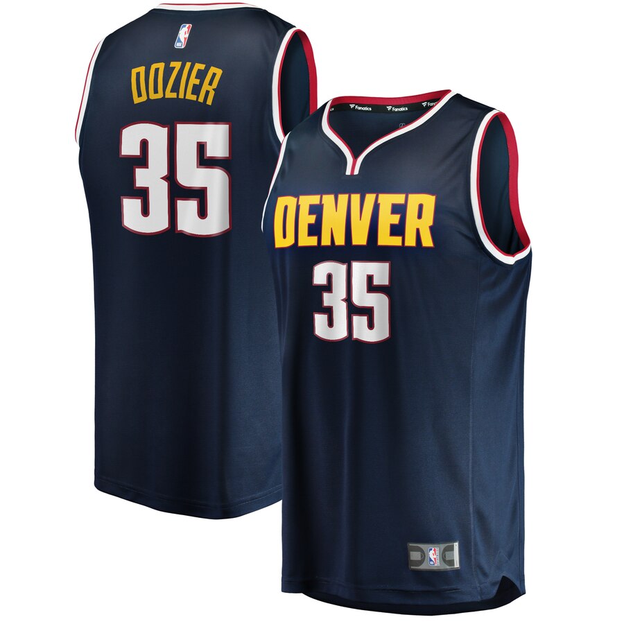 P.j. Dozier Denver Nuggets Fanatics Branded Youth Fast Break Player Basketball Jersey - Icon Edition - Navy