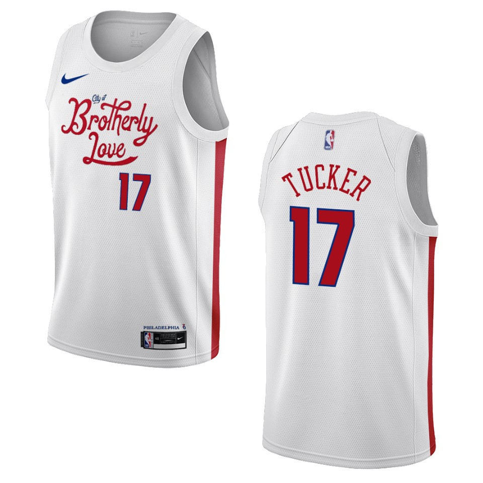 P.j. Tucker City Edition Philadelphia 76ers 2022-23 White Swingman Basketball Jersey