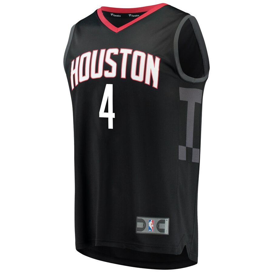 Alternative view of Pj Tucker Houston Rockets Fanatics Branded Fast Break Replica Player Basketball Jersey Black - Statement Edition