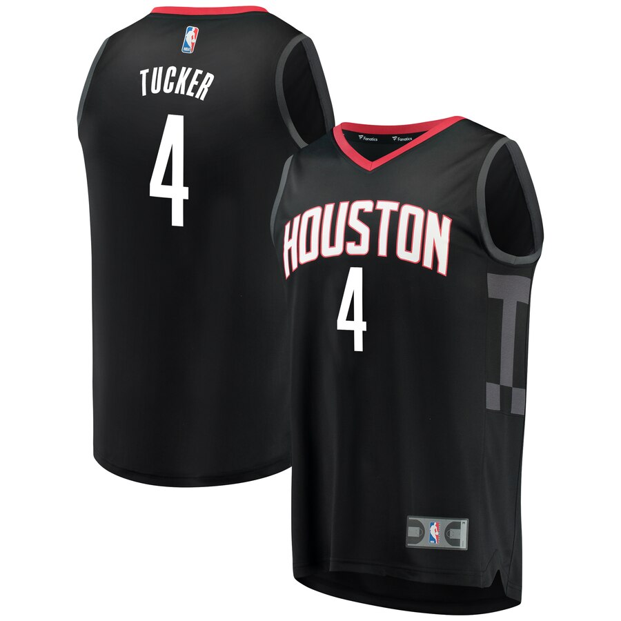 Pj Tucker Houston Rockets Fanatics Branded Fast Break Replica Player Basketball Jersey Black - Statement Edition