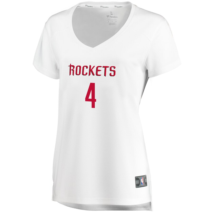 Alternative view of Pj Tucker Houston Rockets Fanatics Branded Women's Fast Break Player Basketball Jersey White - Association Edition