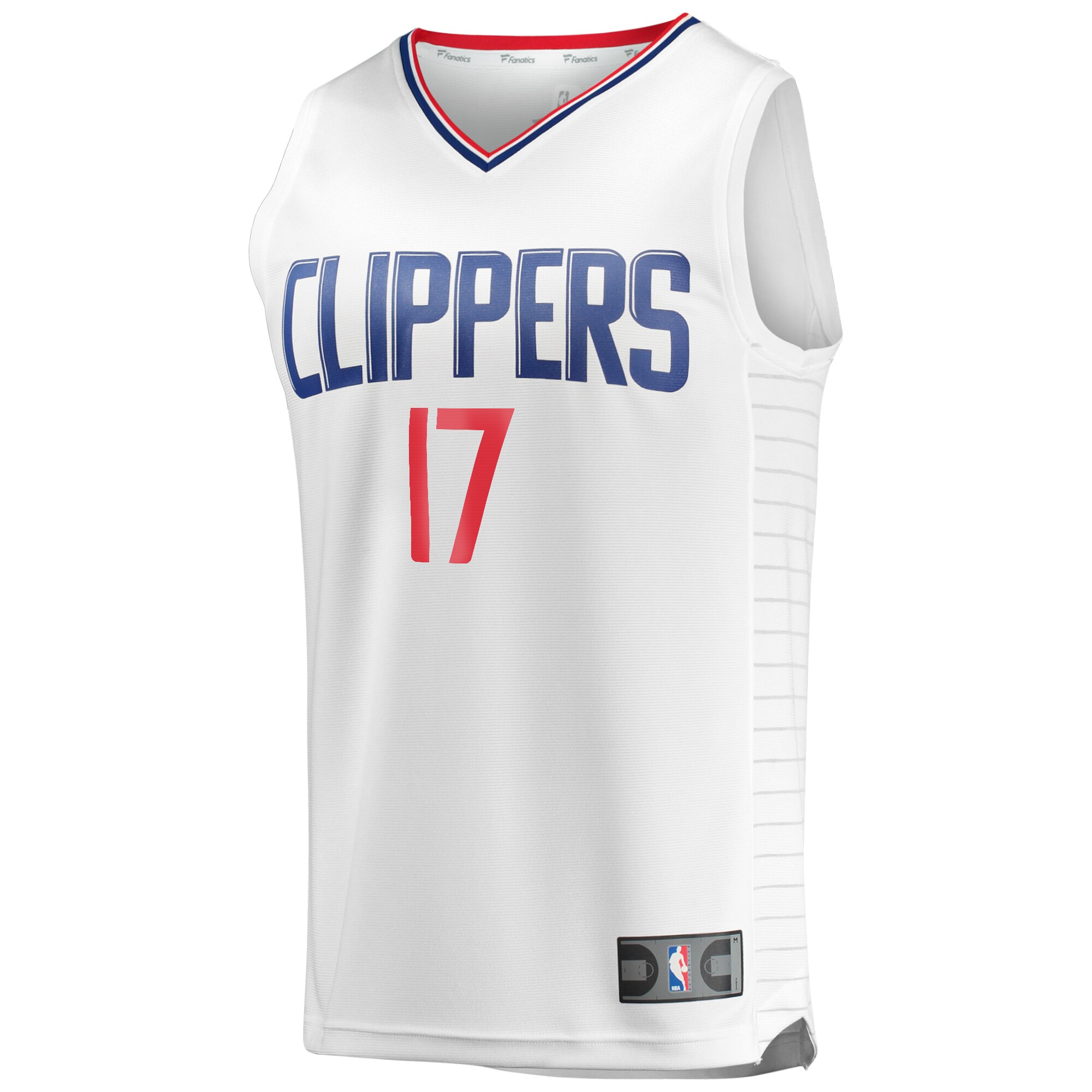 Alternative view of Pj Tucker La Clippers Fanatics Youth Fast Break Player Basketball Jersey - Association Edition - White