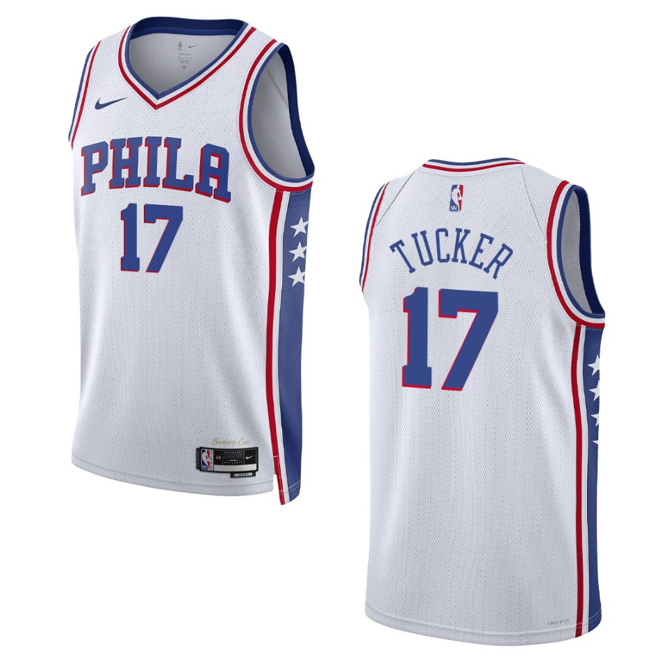 P.j. Tucker White Association Edition 2022-23 Philadelphia 76ers Swingman Basketball Jersey