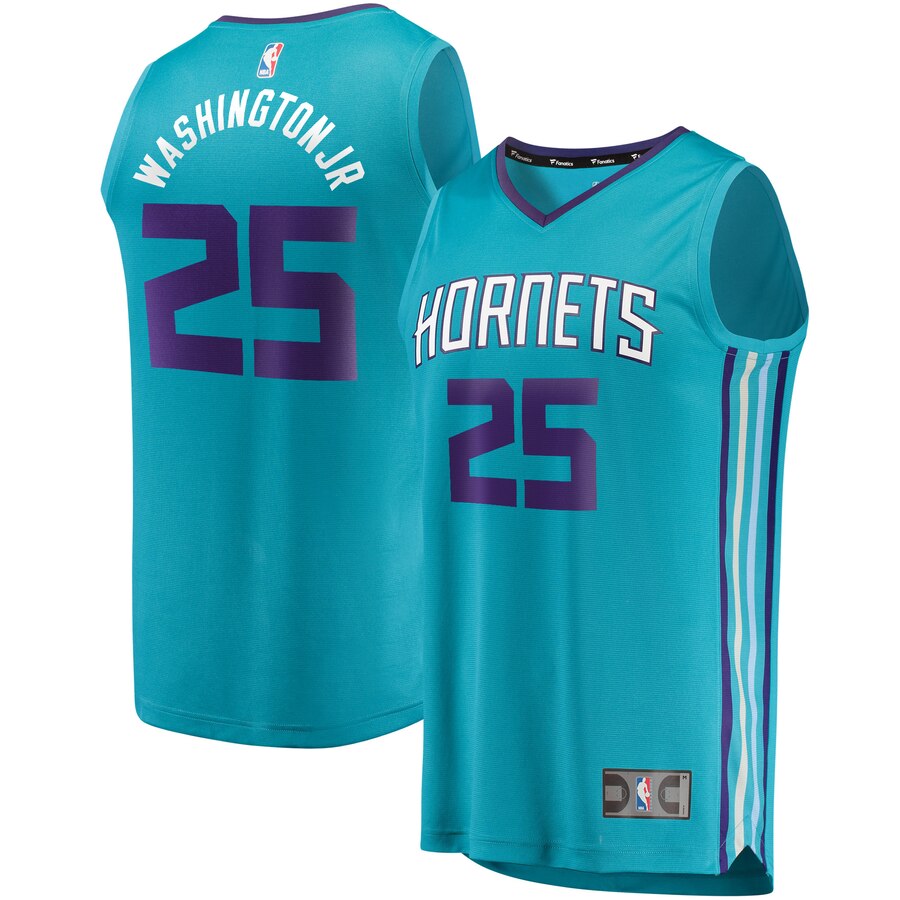 Pj Washington Charlotte Hornets Fanatics Branded 2019 Nba Draft First Round Pick Fast Break Replica Basketball Jersey Teal - Icon Edition