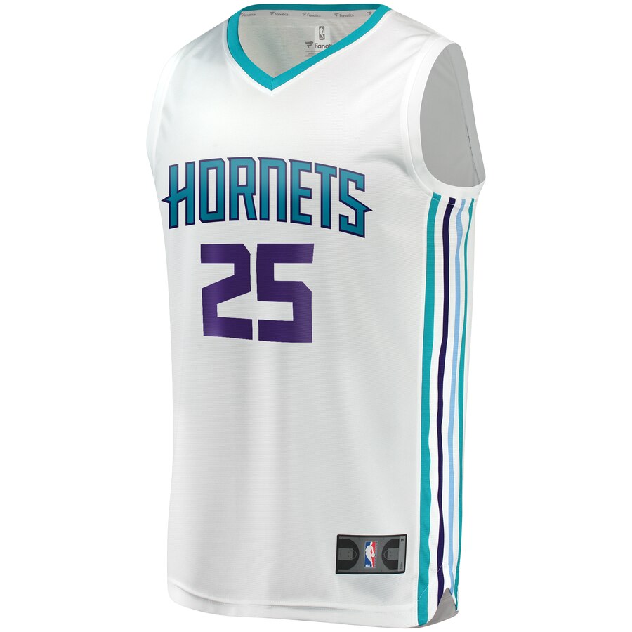 Alternative view of Pj Washington Jr. Charlotte Hornets Fanatics Branded Youth Fast Break Replica Player Basketball Jersey - Association Edition - White