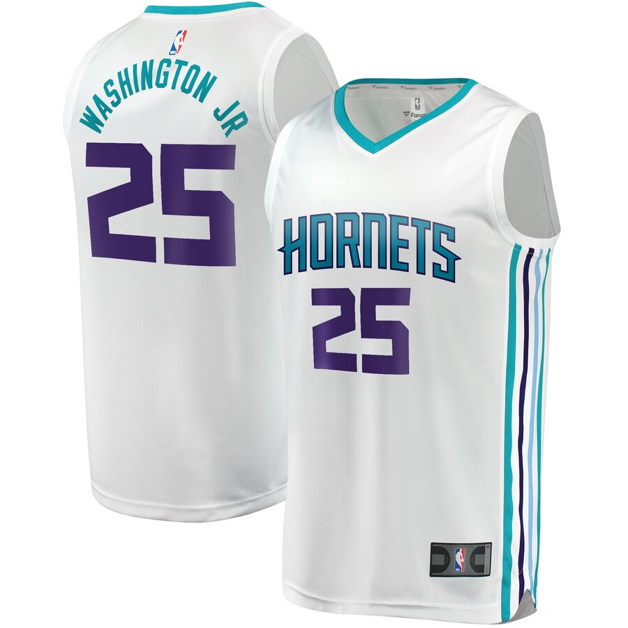 Pj Washington Jr. Charlotte Hornets Fanatics Branded Youth Fast Break Replica Player Basketball Jersey - Association Edition - White