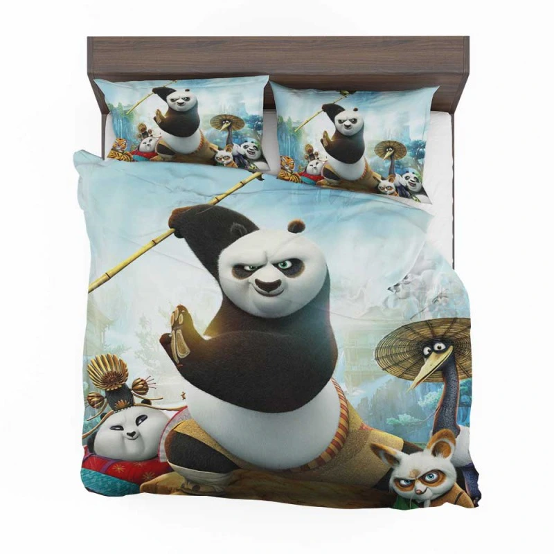 Alternative view of Po In Kung Fu Panda 3 Movie Bedding Set - Custom Bedding Set
