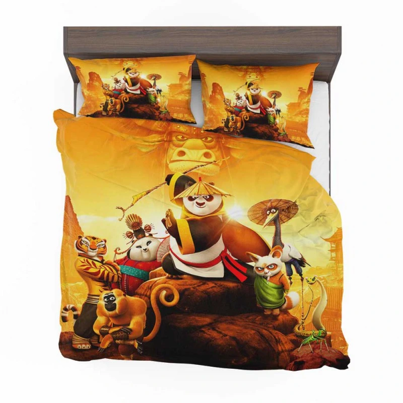 Alternative view of Po In Kung Fu Panda 3 Movie Kids Comedy Bedding Set - Custom Bedding Set