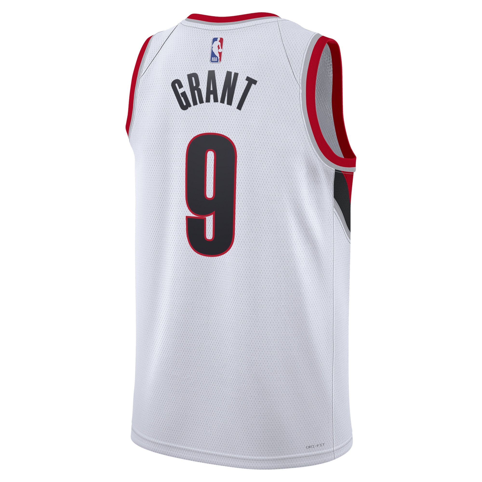 Alternative view of Portland Trail Blazers Association Edition Swingman Basketball Jersey - White - Jerami Grant - Unisex - JS842 