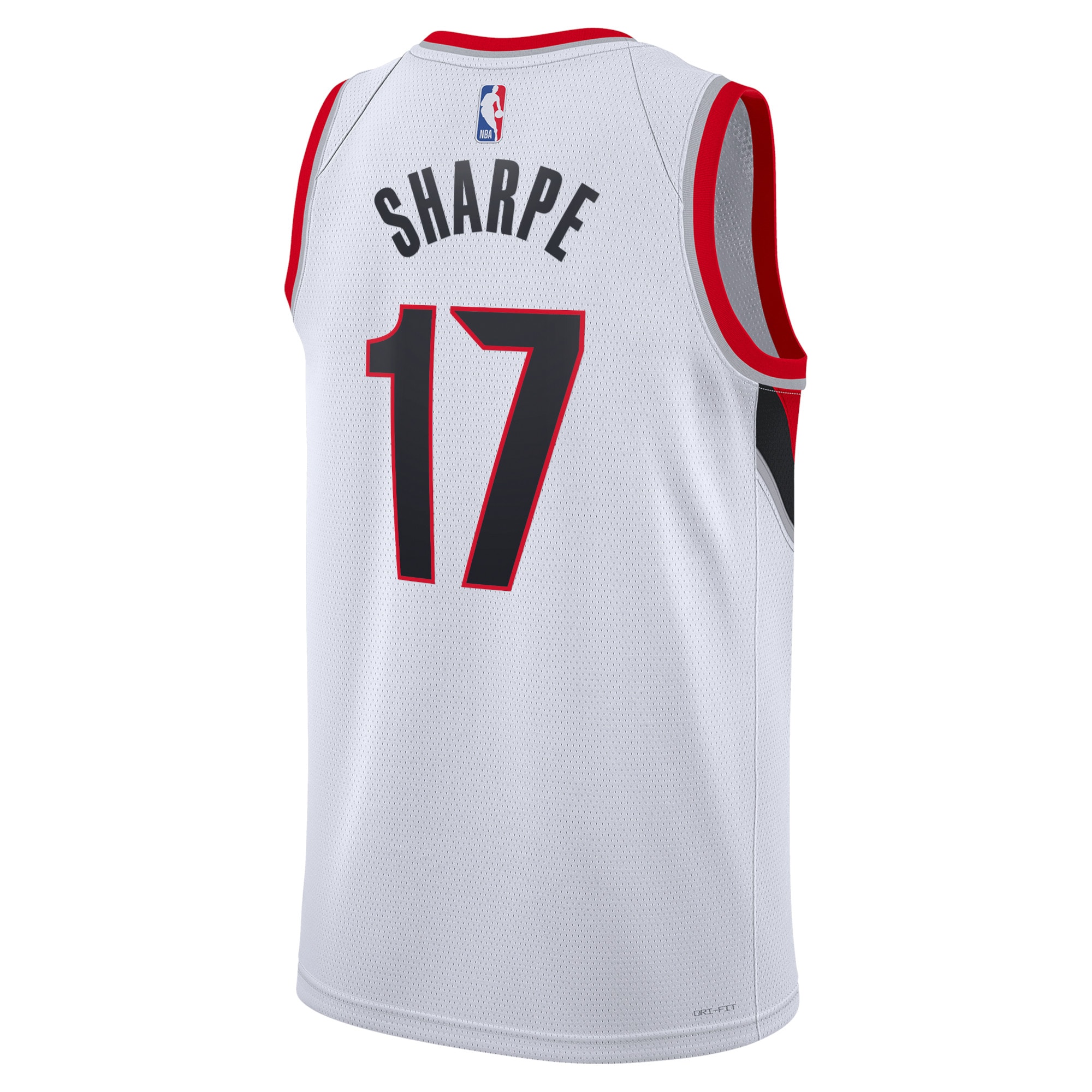Alternative view of Portland Trail Blazers Association Edition Swingman Basketball Jersey - White - Shaedon Sharpe - Unisex - JS386 