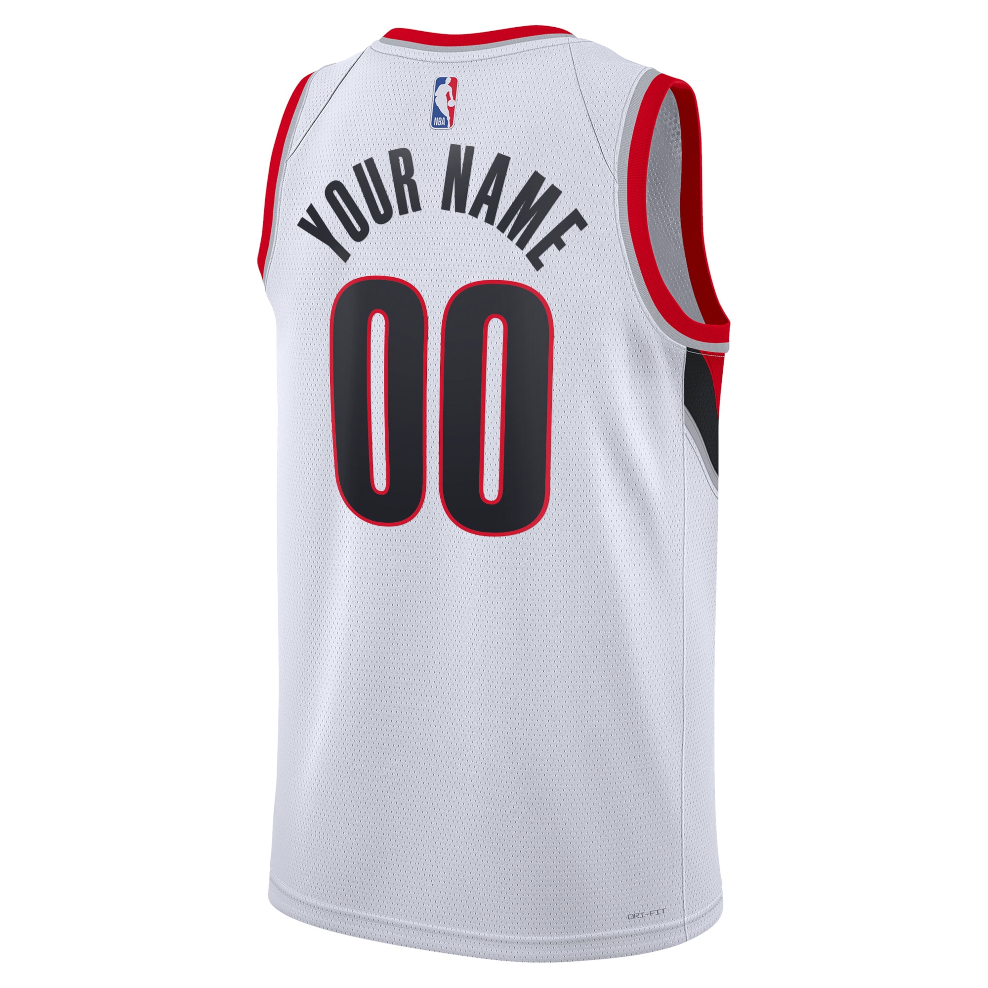Alternative view of Portland Trail Blazers Association Swingman Basketball Jersey - Custom - Unisex - JS505 