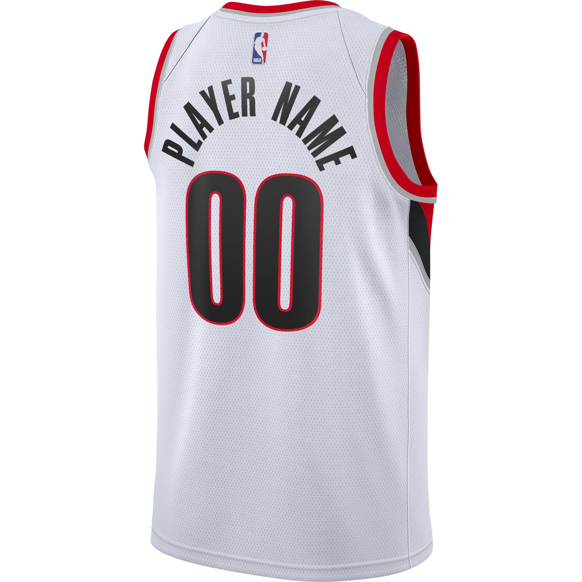 Alternative view of Portland Trail Blazers Association Swingman Basketball Jersey - Custom - Youth - JS941 