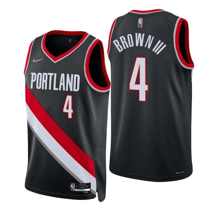 Portland Trail Blazers Greg Brown Iii 75th Anniversary Basketball Jersey