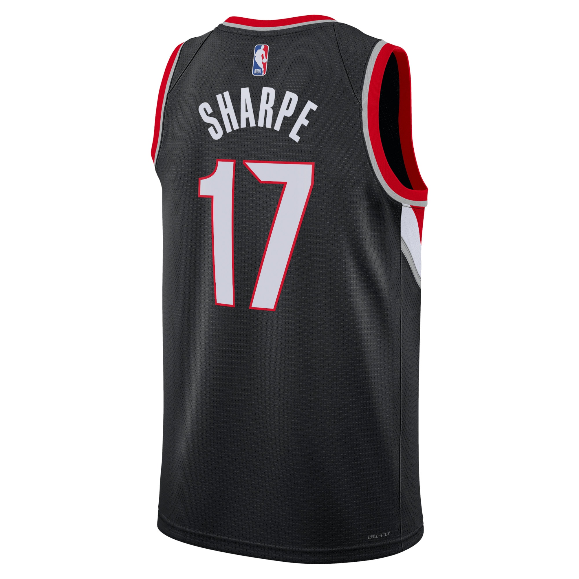 Alternative view of Portland Trail Blazers Icon Edition Swingman Basketball Jersey - Black - Shaedon Sharpe - Unisex - JS309 
