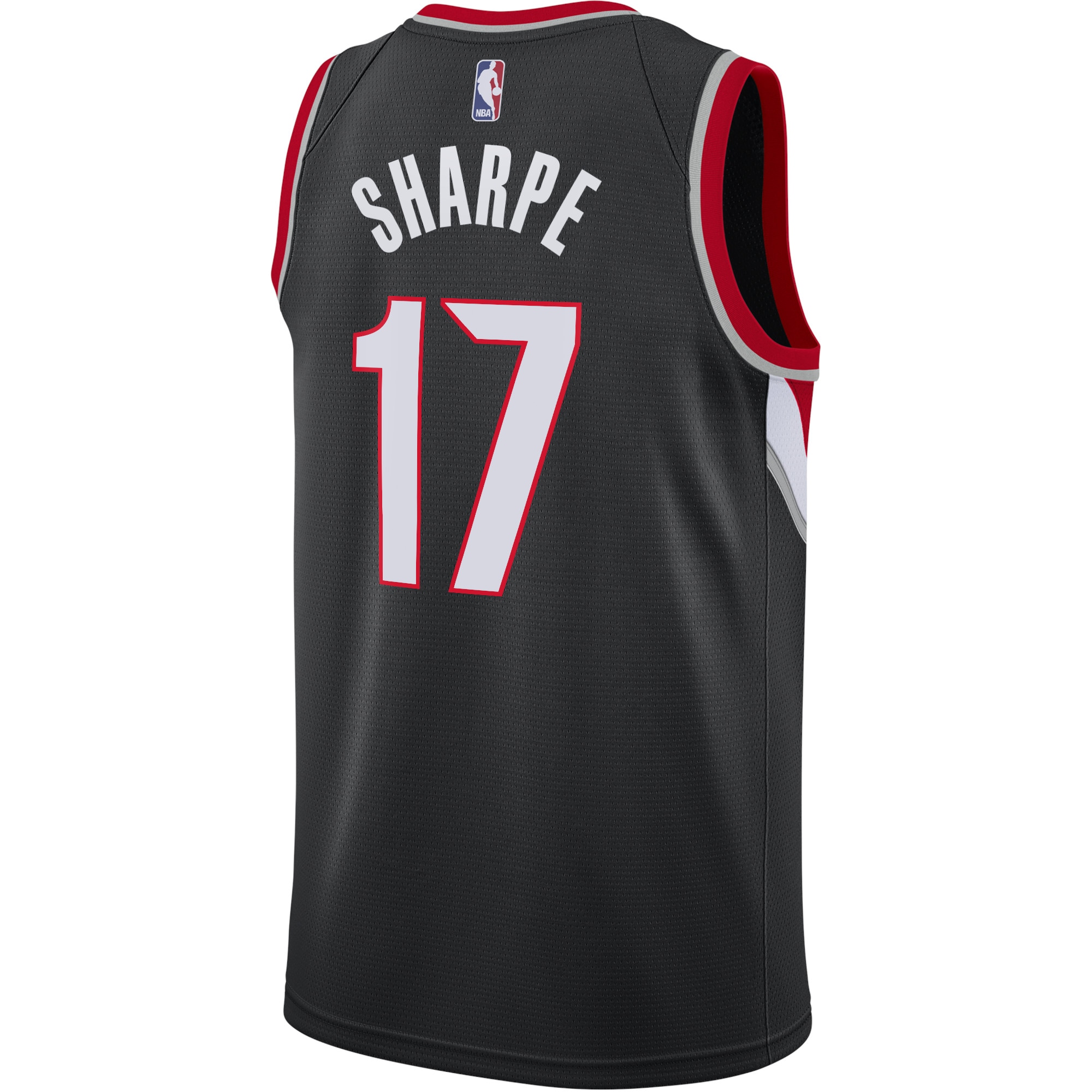 Alternative view of Portland Trail Blazers Icon Edition Swingman Basketball Jersey - Black - Shaedon Sharpe - Youth - JS555 