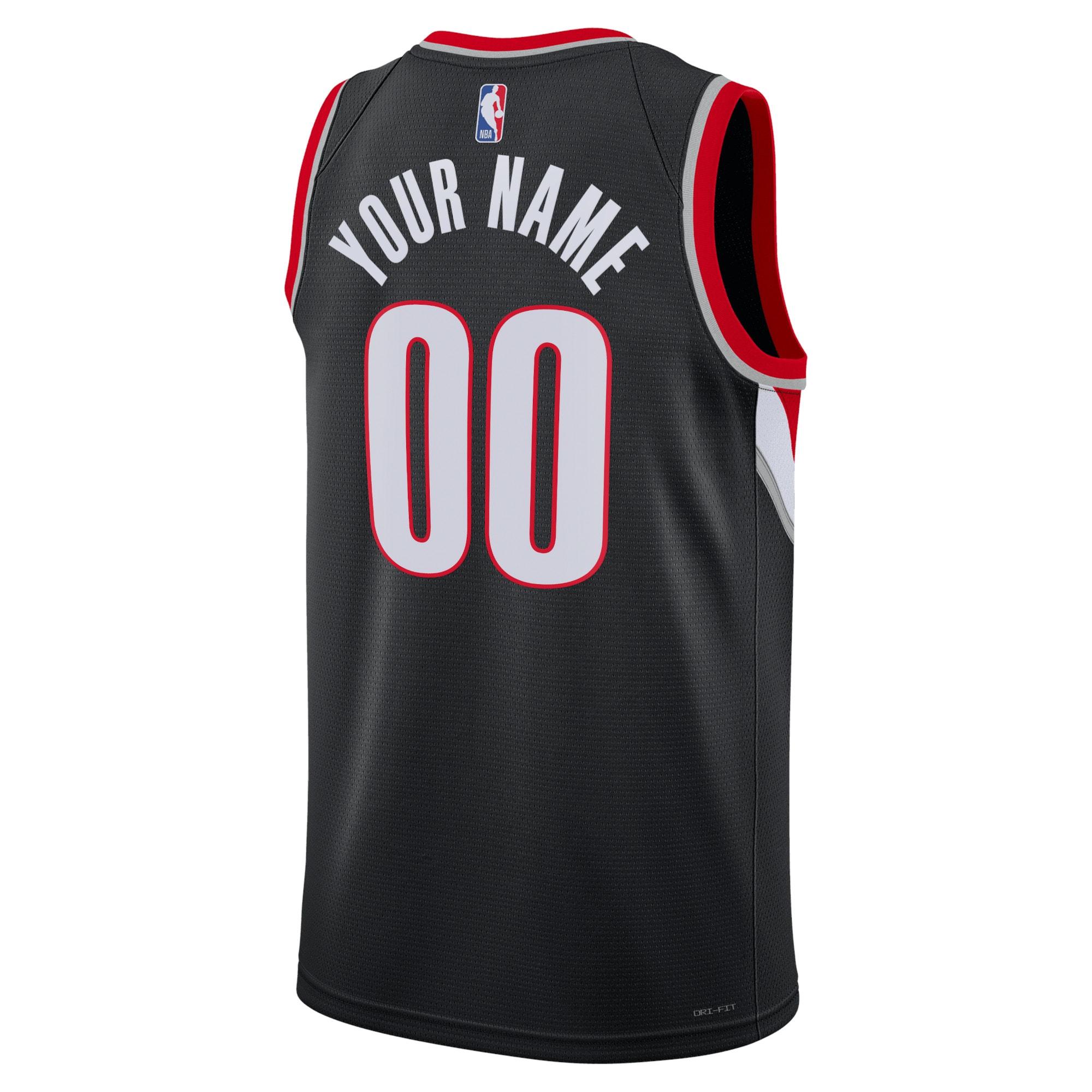 Alternative view of Portland Trail Blazers Icon Swingman Basketball Jersey - Custom - Unisex - JS520 