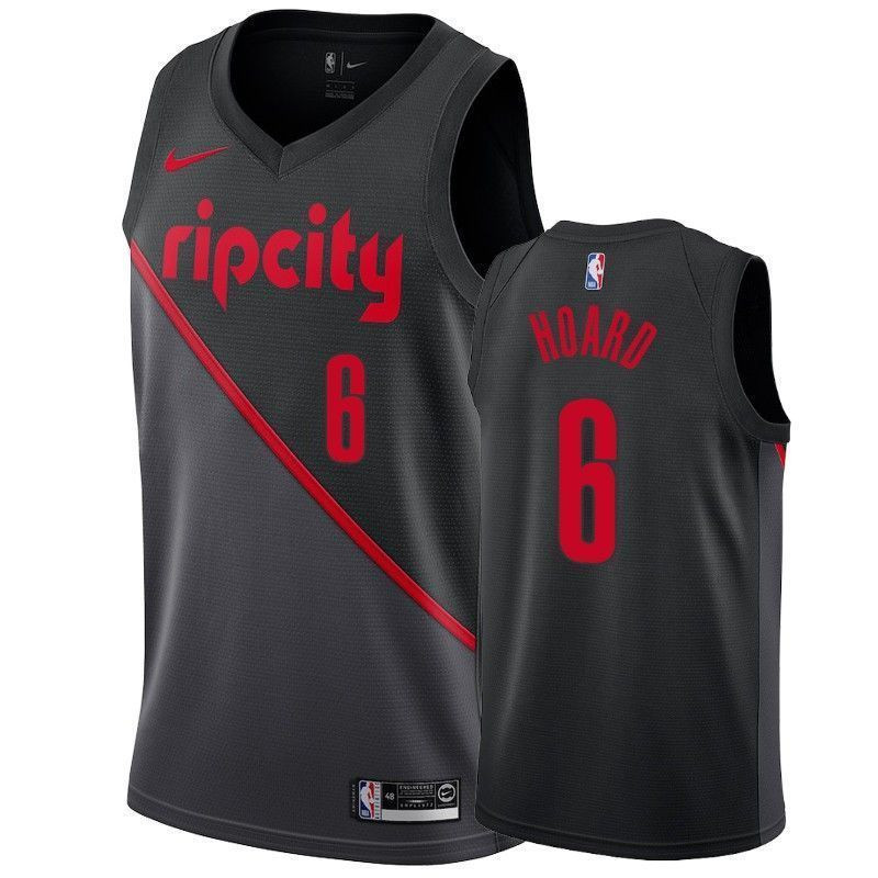 Portland Trail Blazers Jaylen Hoard 6 City Men's Basketball Jersey - JS411 