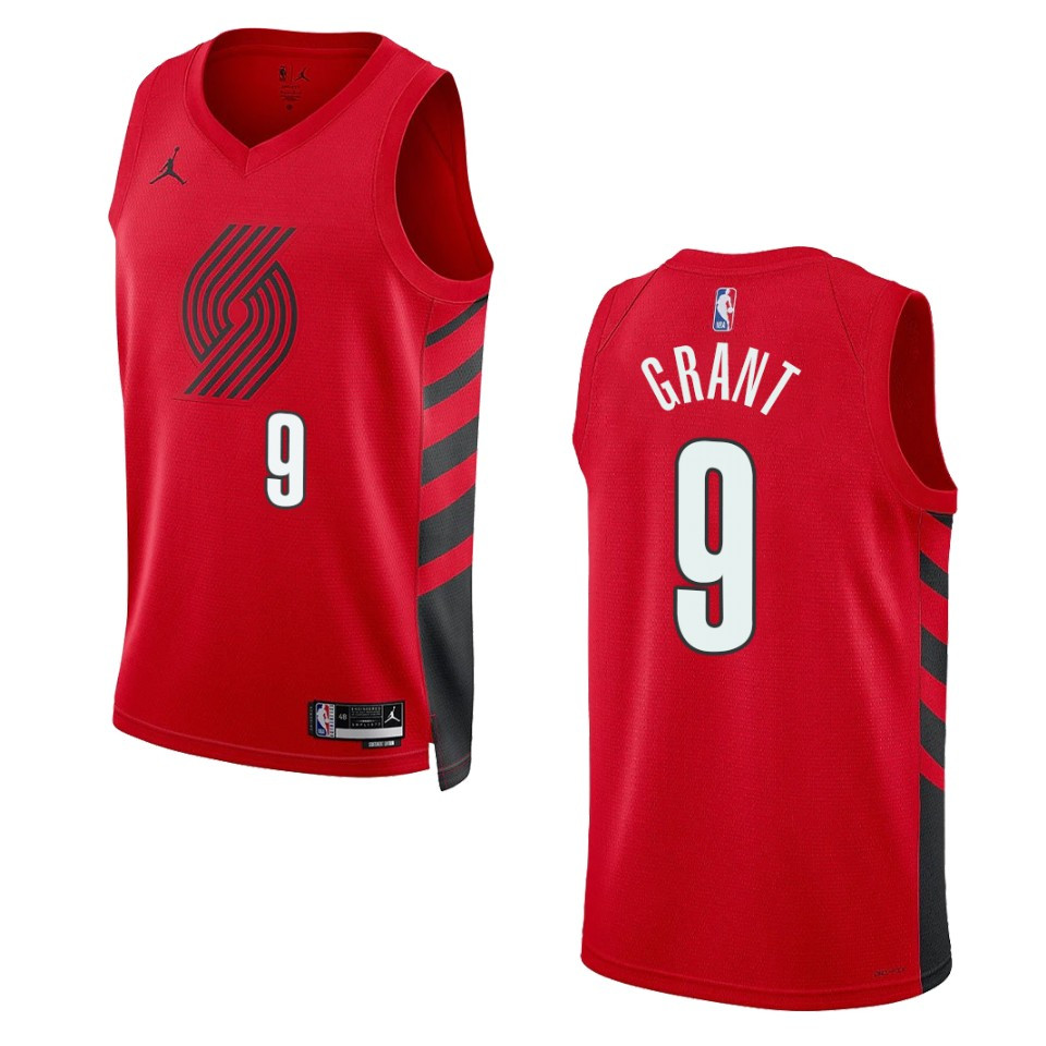 Portland Trail Blazers Jerami Grant 2022-23 Statement Edition Red Basketball Jersey Swingman