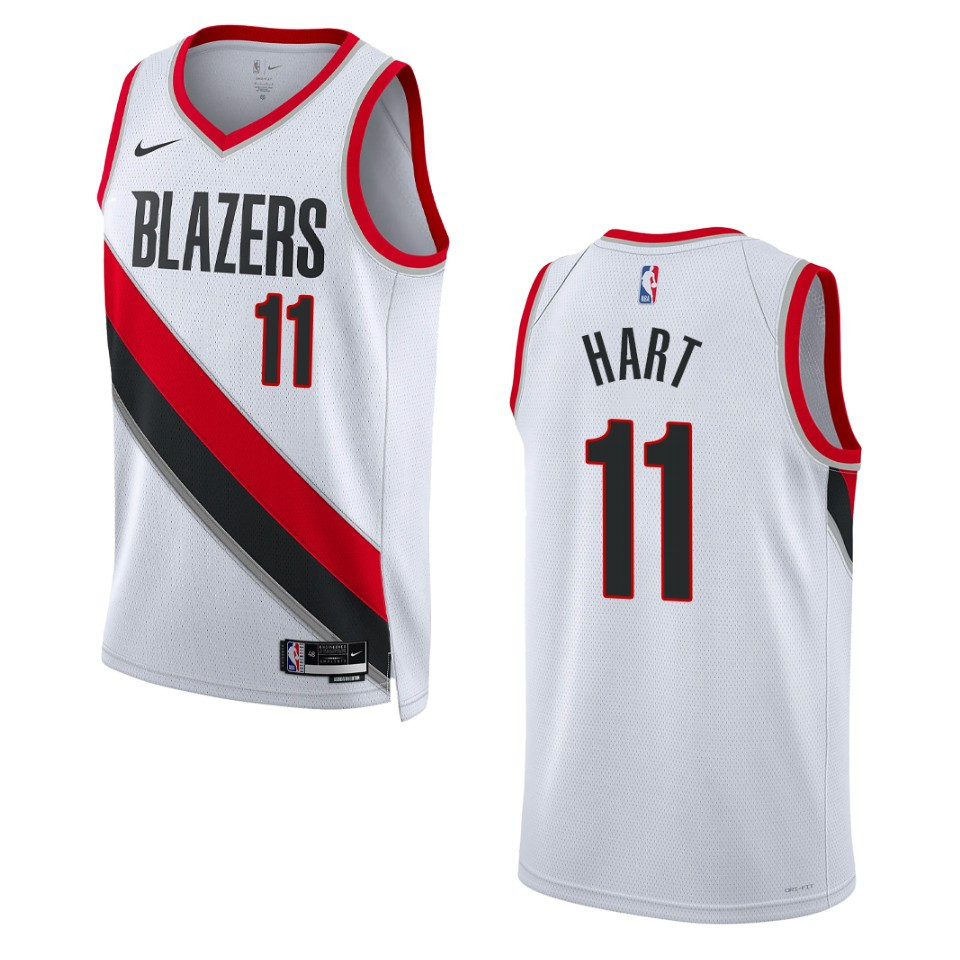 Portland Trail Blazers Josh Hart 2022-23 Association Edition White Swingman Basketball Jersey