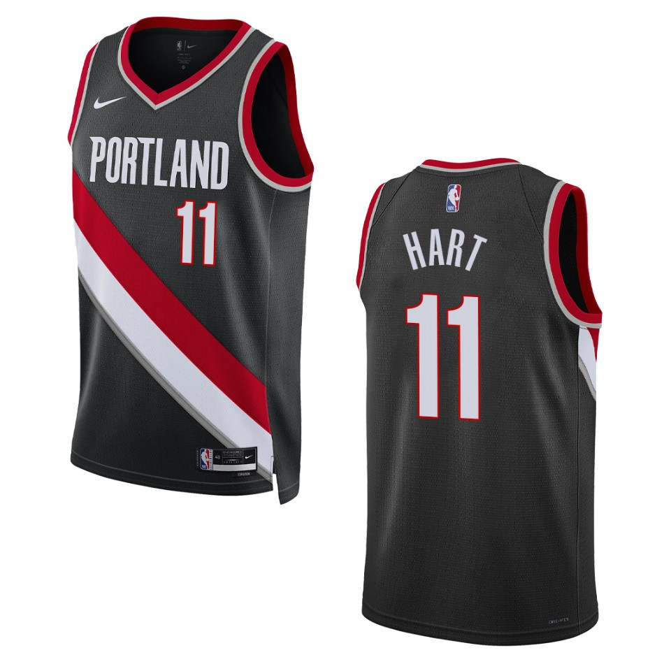 Portland Trail Blazers Josh Hart 2022-23 Icon Edition Black Swingman Basketball Jersey