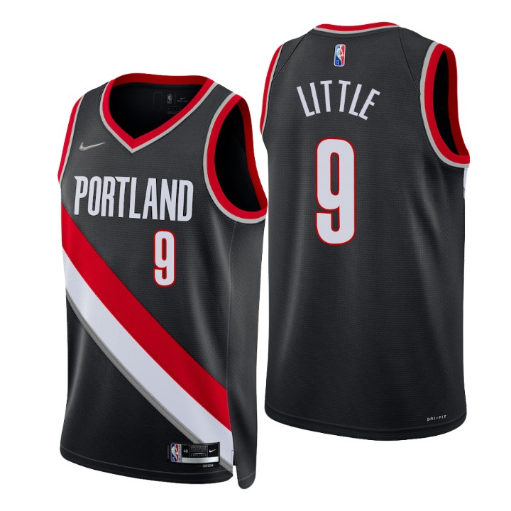 Portland Trail Blazers Nassir Little 75th Anniversary Basketball Jersey