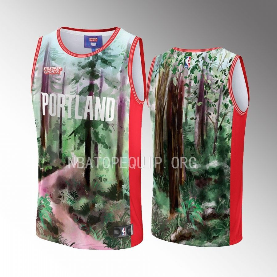 Portland Trail Blazers NBA & KidSuper Studios Unisex Hometown Basketball Jersey - JS571 