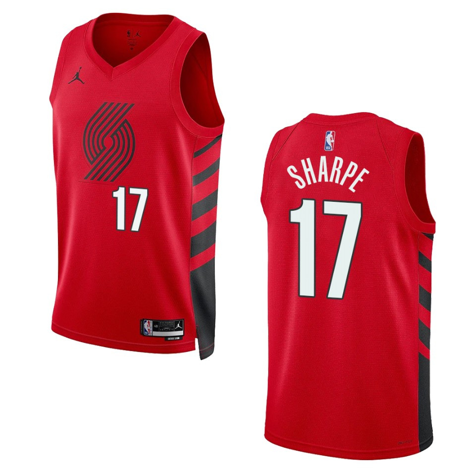 Portland Trail Blazers Shaedon Sharpe 2022-23 Statement Edition Red Basketball Jersey Swingman