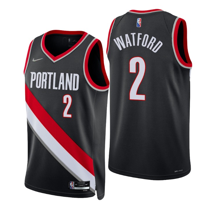 Portland Trail Blazers Trendon Watford 75th Anniversary Basketball Jersey