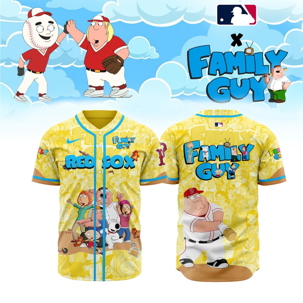 Premium Mlb Boston Red Sox X Family Guy Custom Baseball Jersey