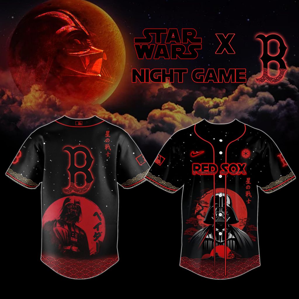 Premium Mlb Boston Red Sox X Star Wars Custom Baseball Jersey