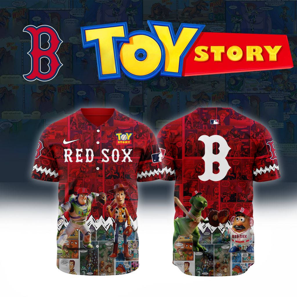 Premium Mlb Boston Red Sox X Toy Story Custom Baseball Jersey