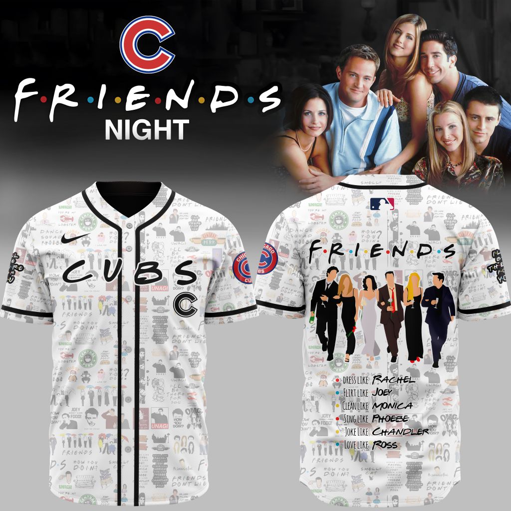 Premium Mlb Chicago Cubs X Friends Custom Baseball Jersey
