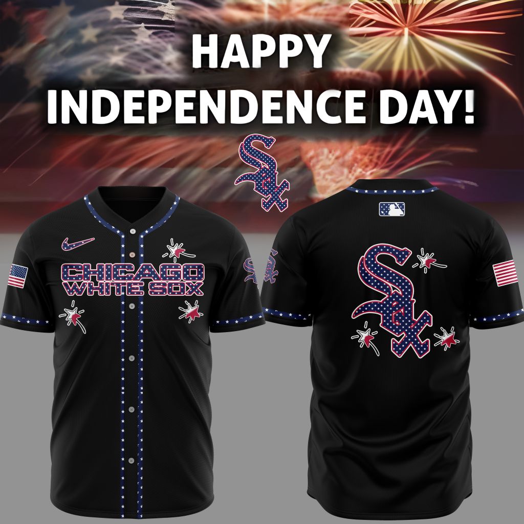 Premium Mlb Chicago White Sox Happy Independence Day Custom Baseball Jersey
