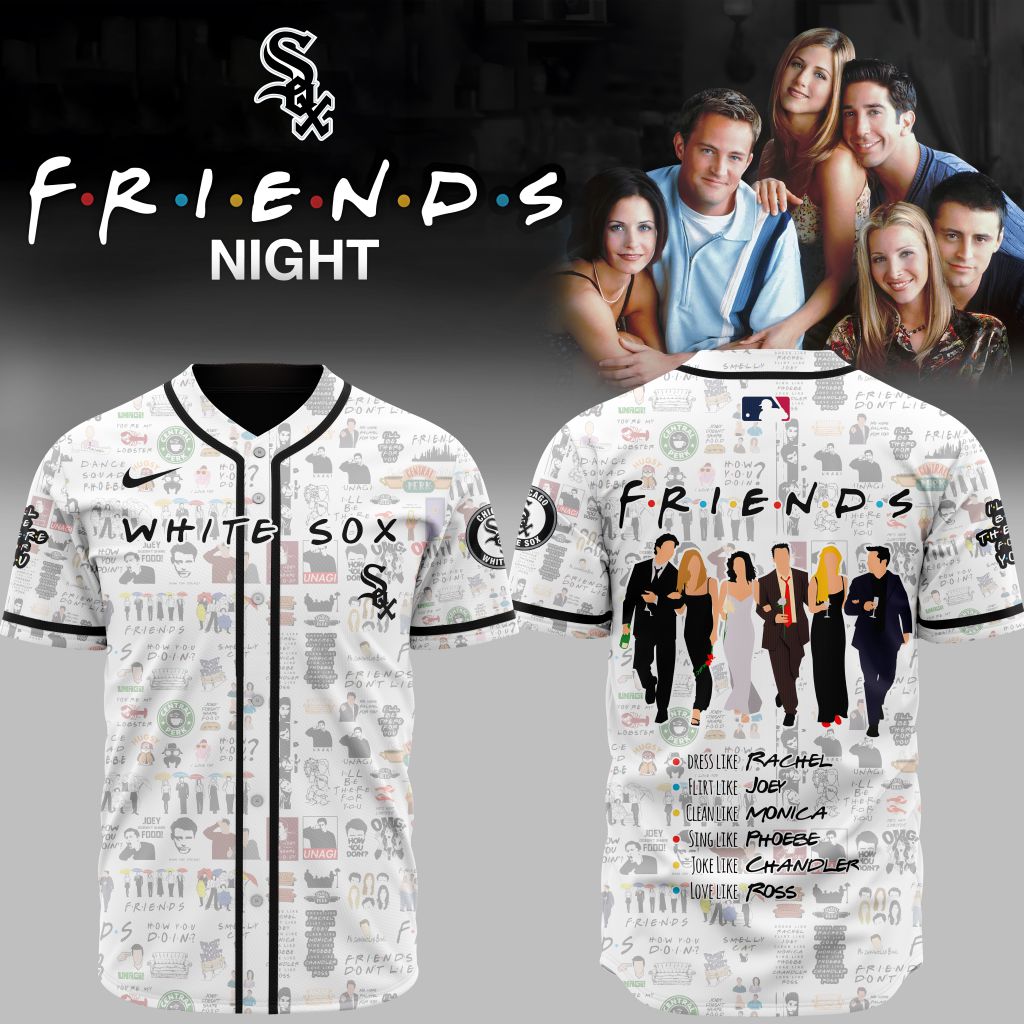 Premium Mlb Chicago White Sox X Friends Custom Baseball Jersey