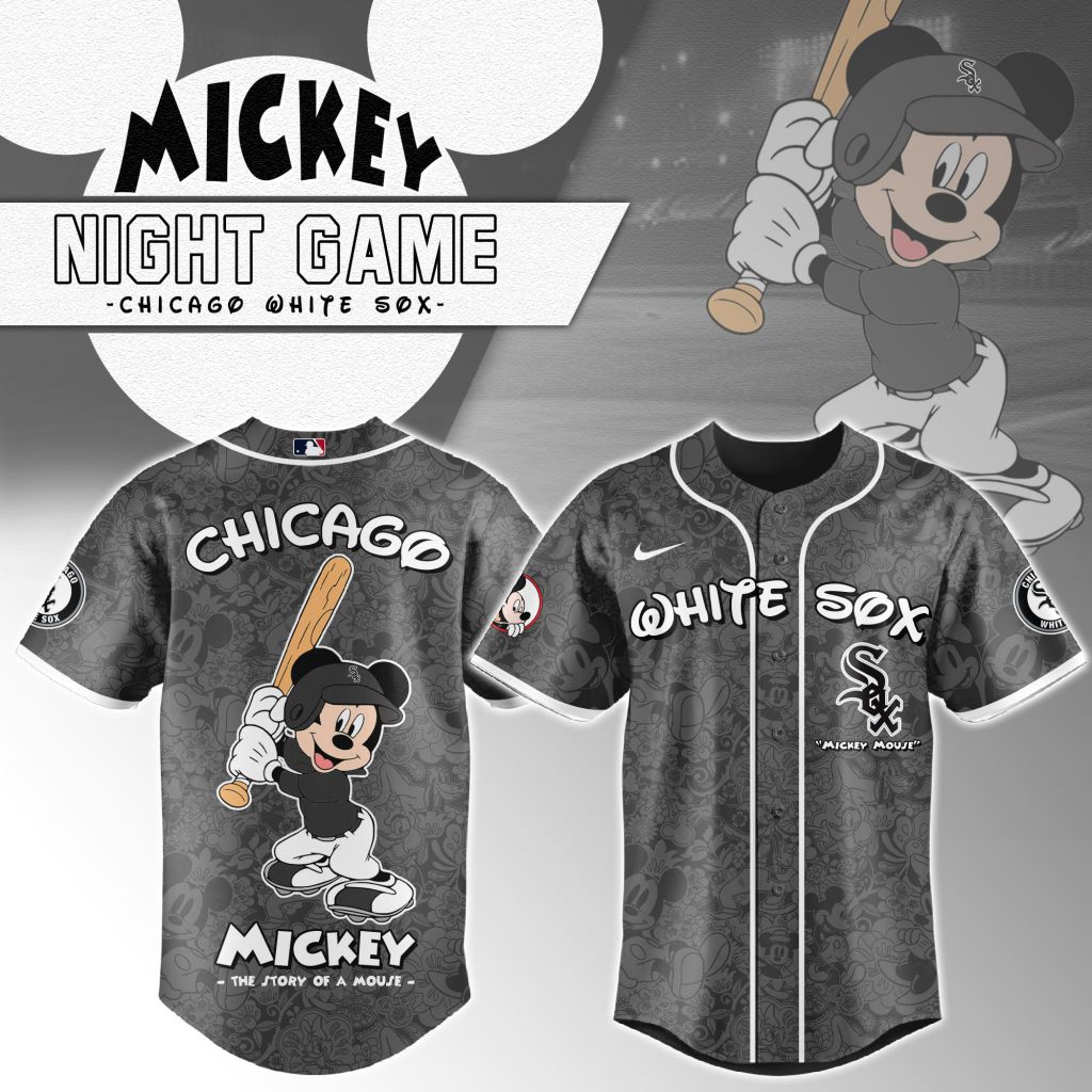 Premium Mlb Chicago White Sox X Mickey Mouse Custom Baseball Jersey