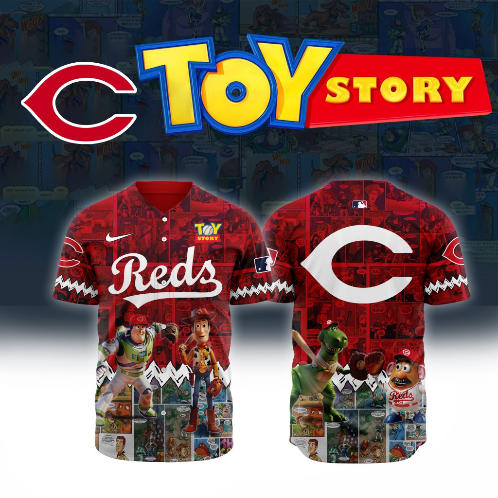 Premium Mlb Cincinnati Reds X Toy Story Custom Baseball Jersey