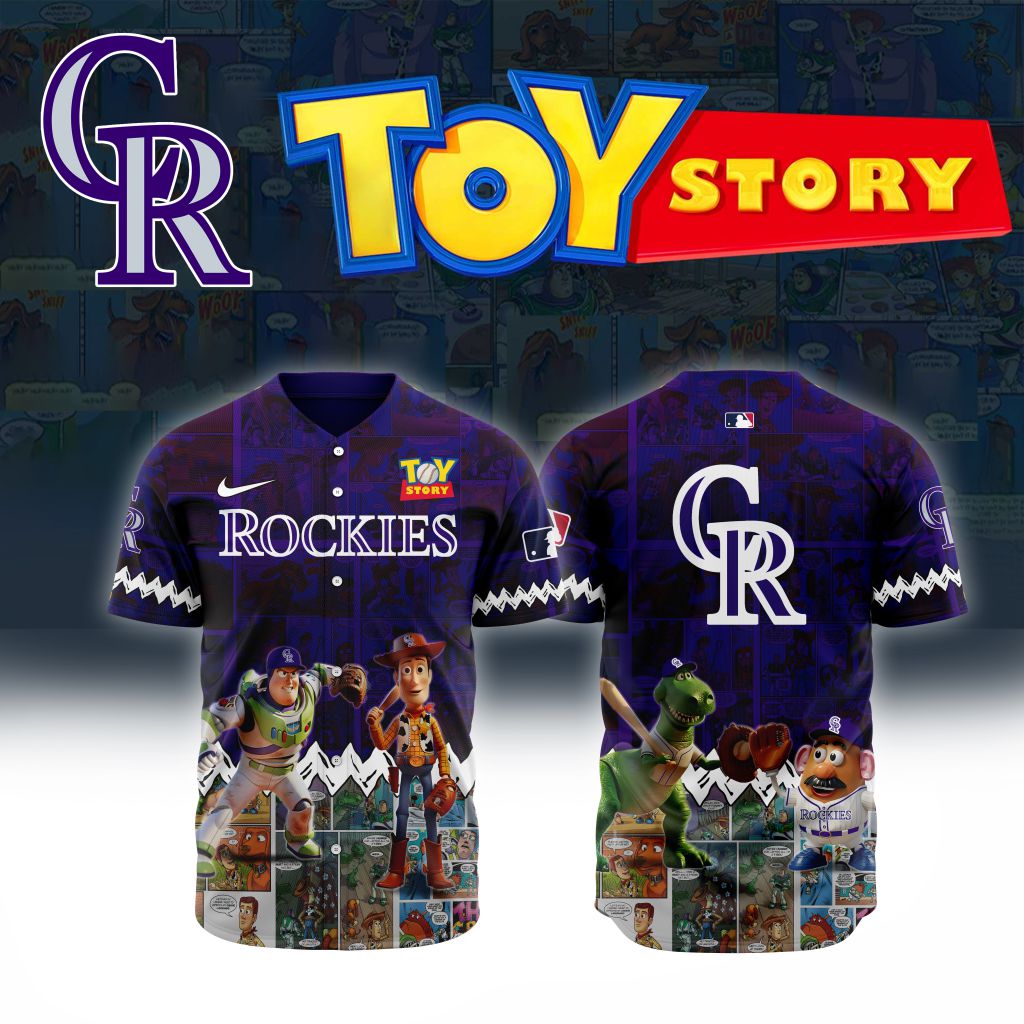 Premium Mlb Colorado Rockies X Toy Story Custom Baseball Jersey