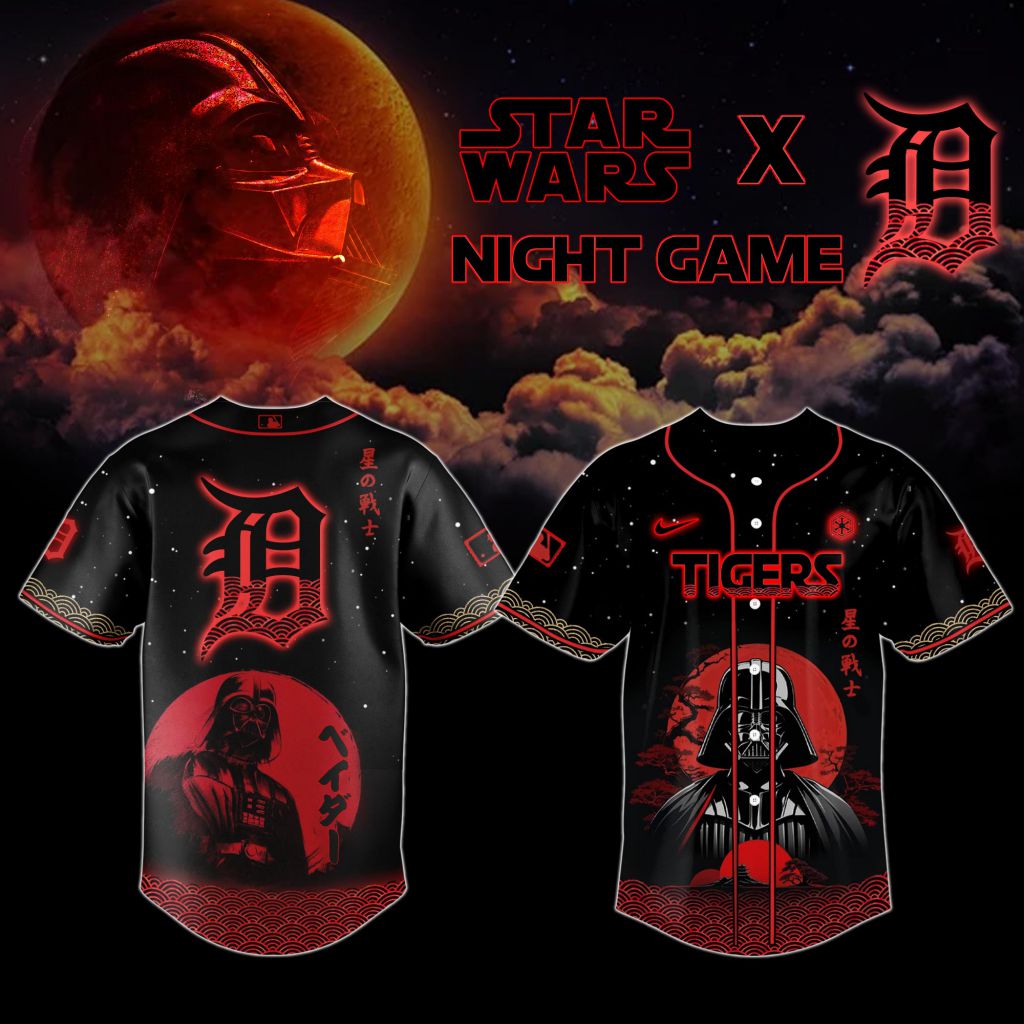 Premium Mlb Detroit Tigers X Star Wars Custom Baseball Jersey