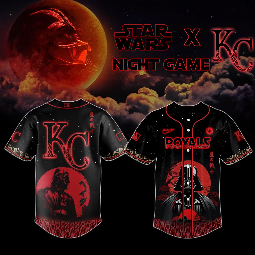 Premium Mlb Kansas City Royals X Star Wars Custom Baseball Jersey