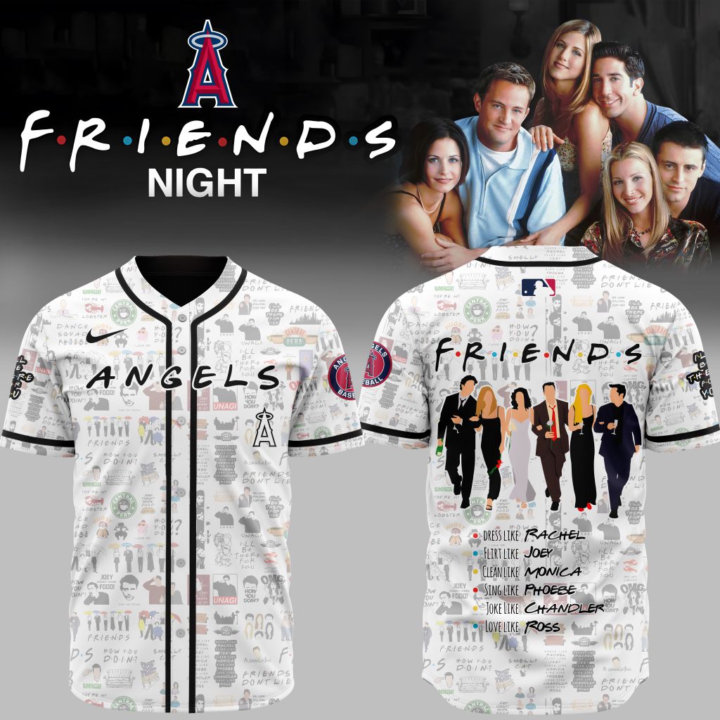 Premium Mlb Los Angeles Angels X Friends Custom Baseball Jersey