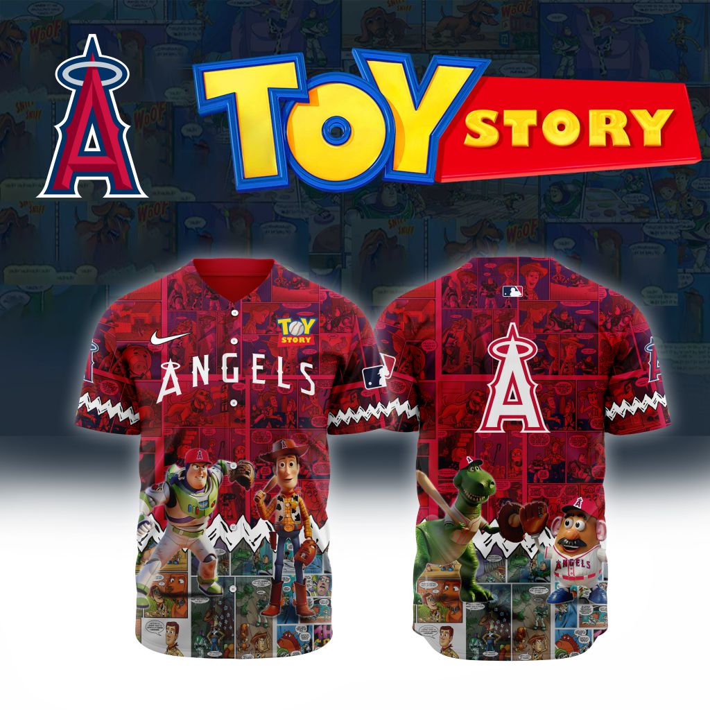 Premium Mlb Los Angeles Angels X Toy Story Custom Baseball Jersey