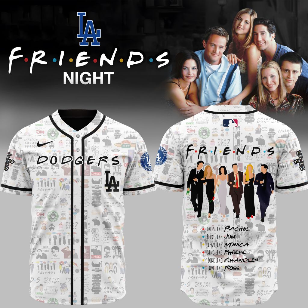 Premium Mlb Los Angeles Dodgers X Friends Custom Baseball Jersey