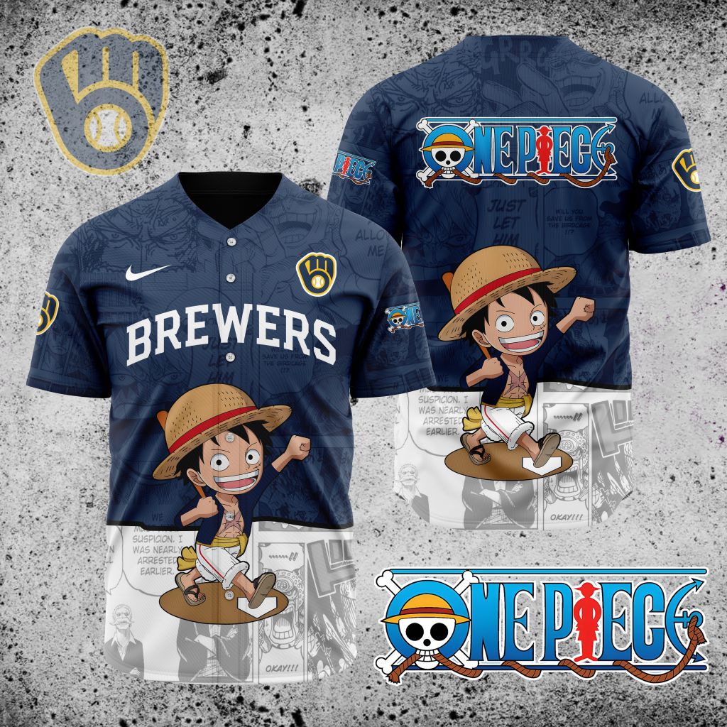 Premium Mlb Milwaukee Brewers X One Piece Custom Baseball Jersey