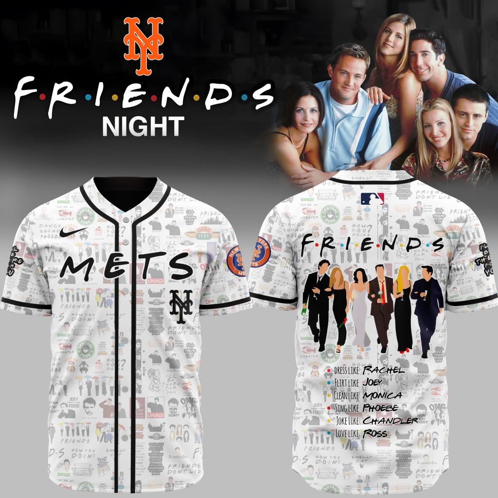 Premium Mlb New York Mets X Friends Custom Baseball Jersey