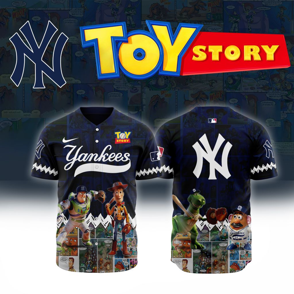 Premium Mlb New York Yankees X Toy Story Custom Baseball Jersey