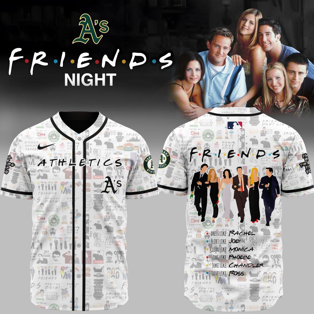 Premium Mlb Oakland Athletics X Friends Custom Baseball Jersey