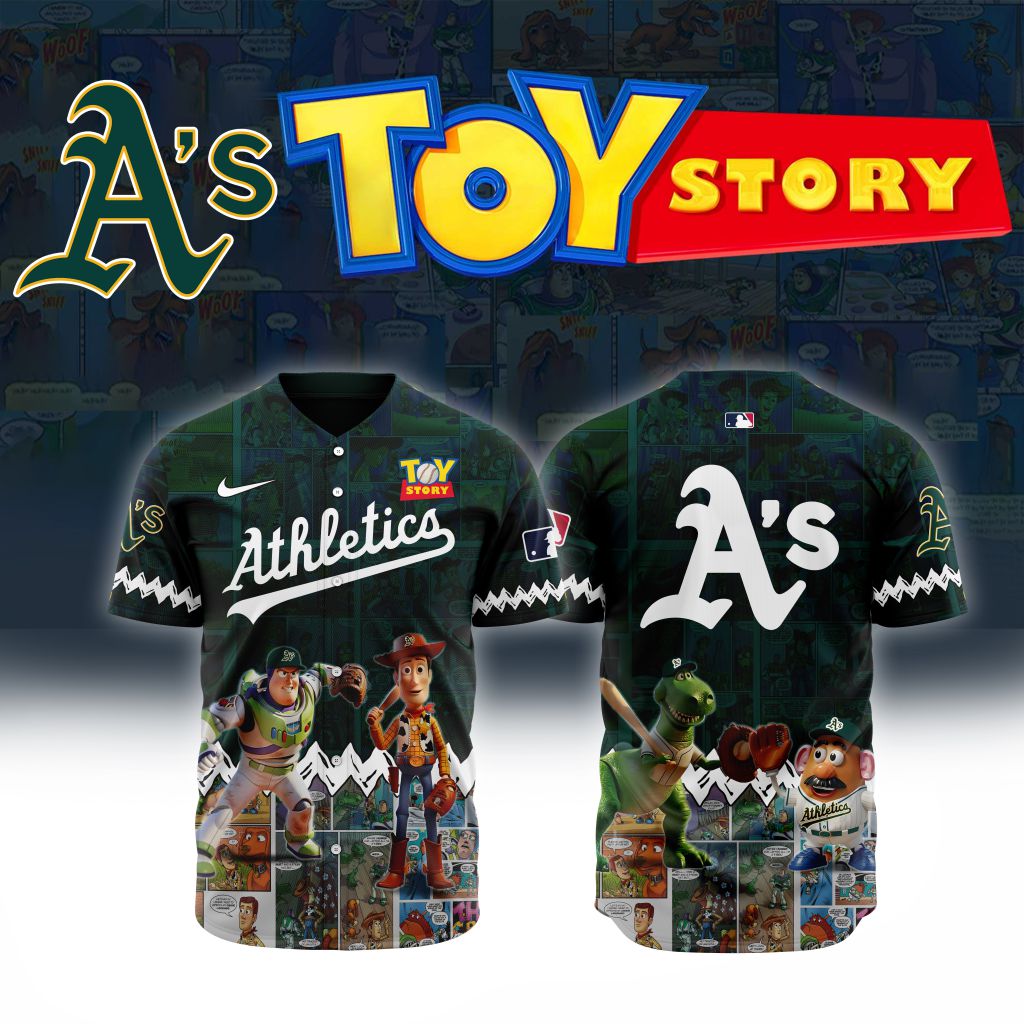 Premium Mlb Oakland Athletics X Toy Story Custom Baseball Jersey