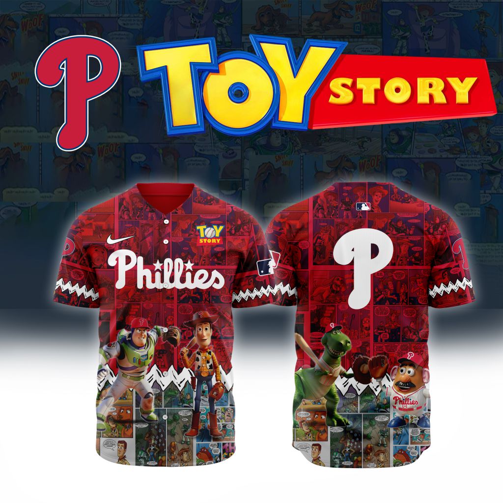 Premium Mlb Philadelphia Phillies X Toy Story Custom Baseball Jersey