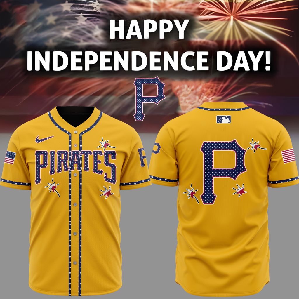 Premium Mlb Pittsburgh Pirates Happy Independence Day Custom Baseball Jersey